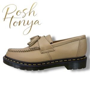 Dr Martens Adrian Tassel Loafers Savannah Tan Leather Size 9